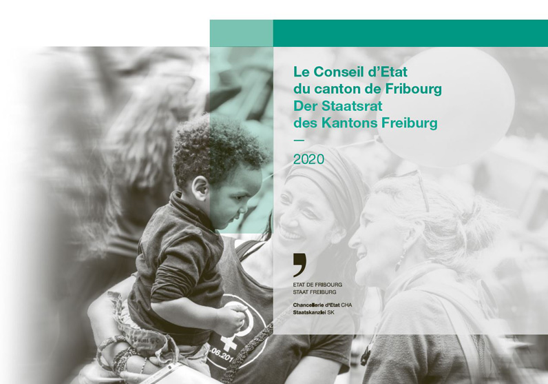Page de couverture de la brochure de présentation du Conseil d'Etat 2020