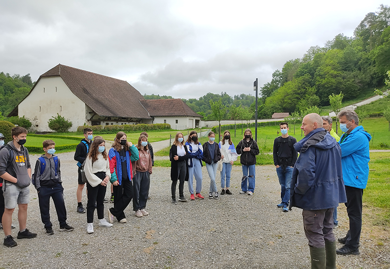 Besichtigung des Klosters von Hauterive für die Schüler/innen der OS Düdingen am 7. Juni 2021