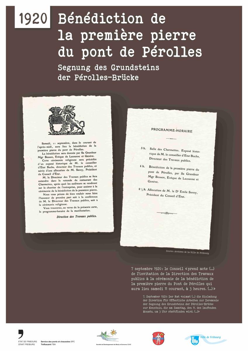Affiche 1 100 ans pont de perolles