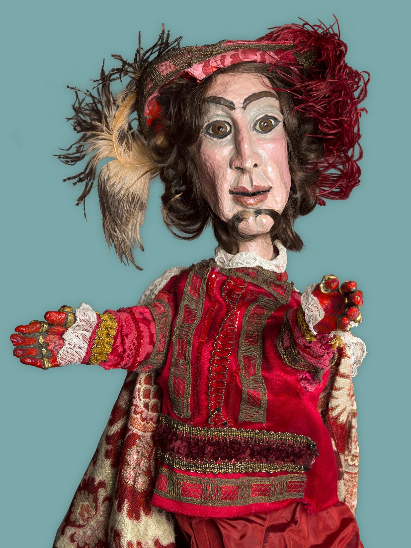 Un exemplaire de l’importante collection du Musée suisse de la marionnette.
