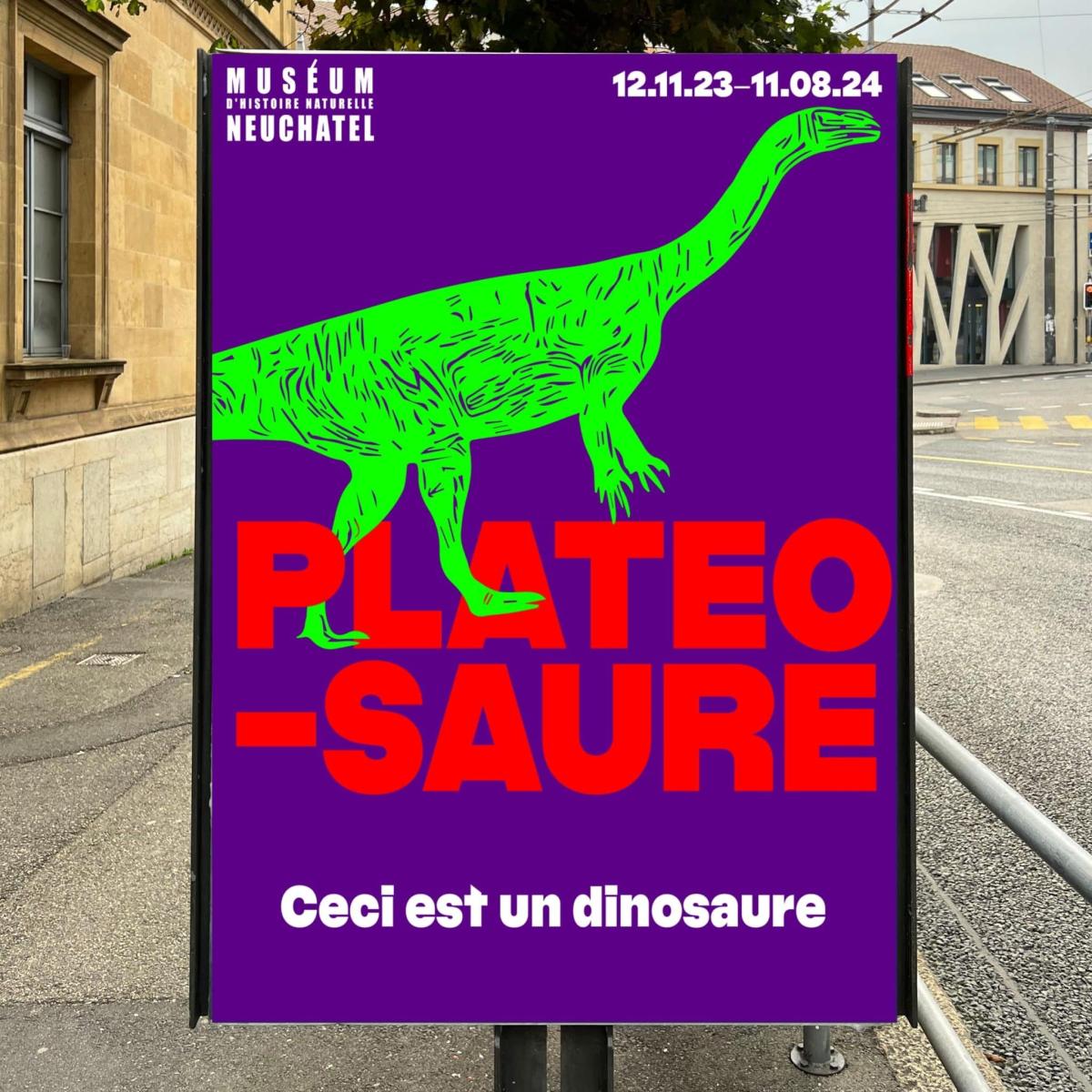 Affiche expo platéosaure
