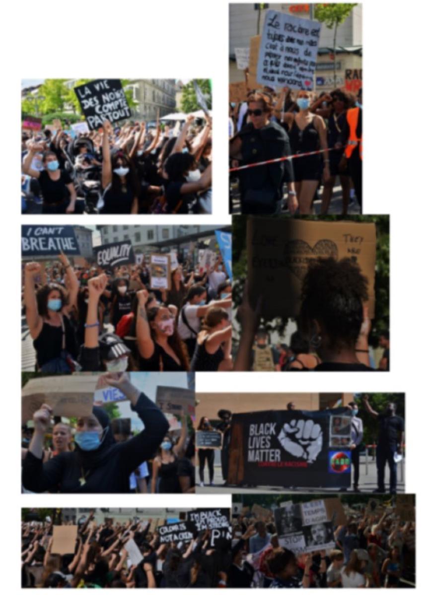 Photos Black lives Matter à Fribourg