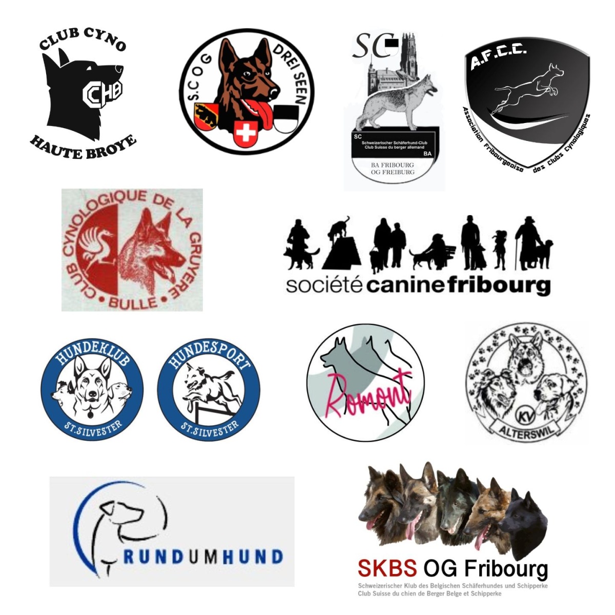 Clubs canins agréés au travail de défense