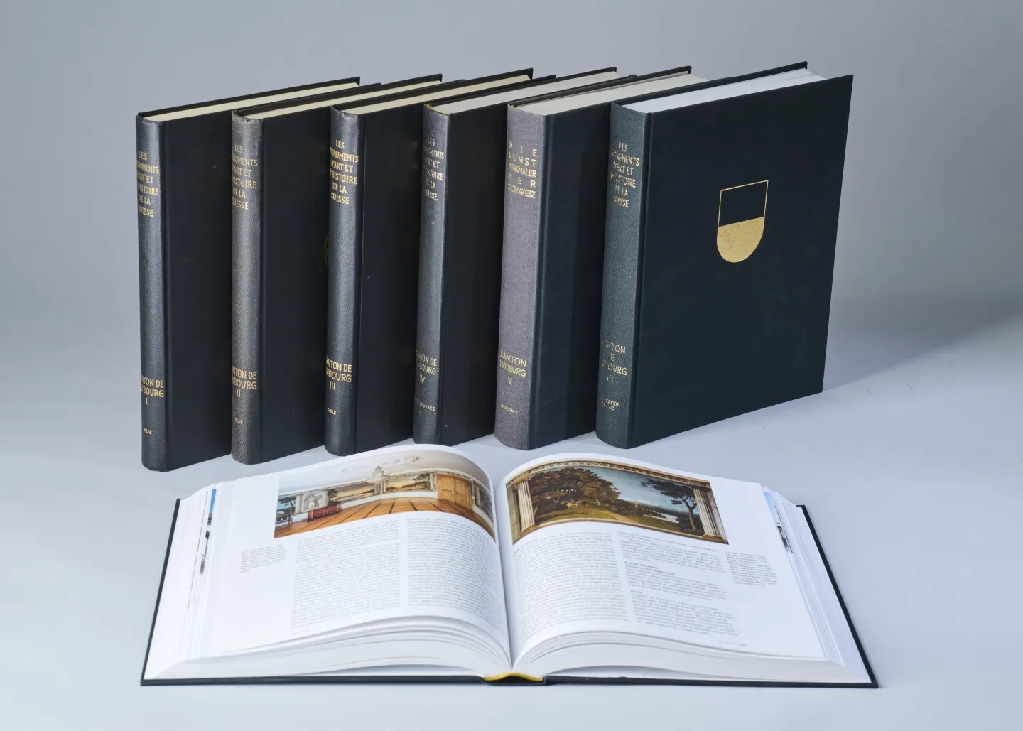 Les fameux « volumes noirs » de la série « Les Monuments d’art et d’histoire de la Suisse 