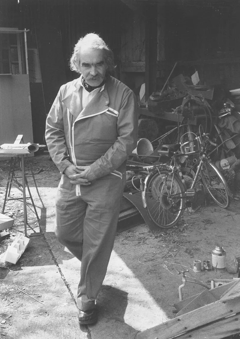 Jean Tinguely à Neyruz en 1984