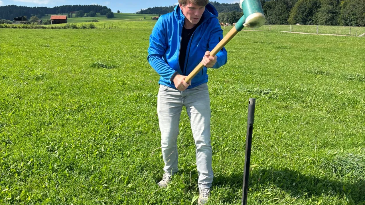Tarière à carottes : profilage du sol