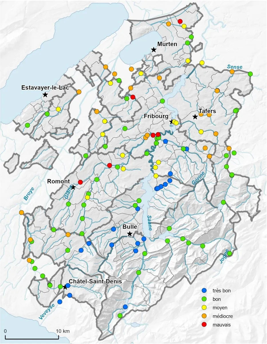 Micropolluants dans les cours d’eau (2017-2022)