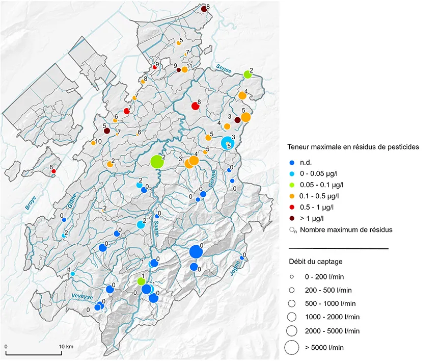 Produits phytosanitaires dans les eaux souterraines (2023)