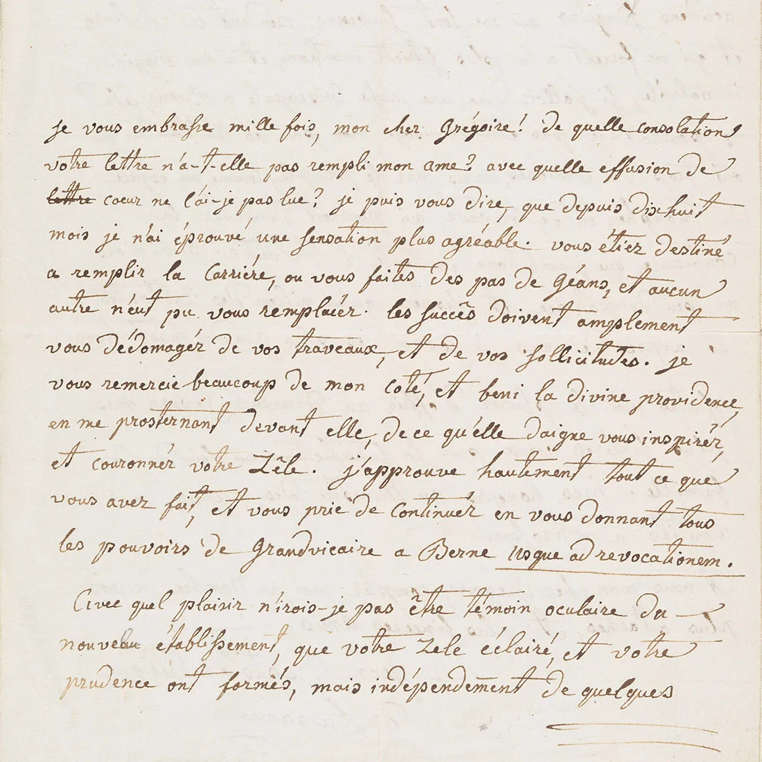 Lettre de Jean-Baptiste Odet à Grégoire Girard (1799)