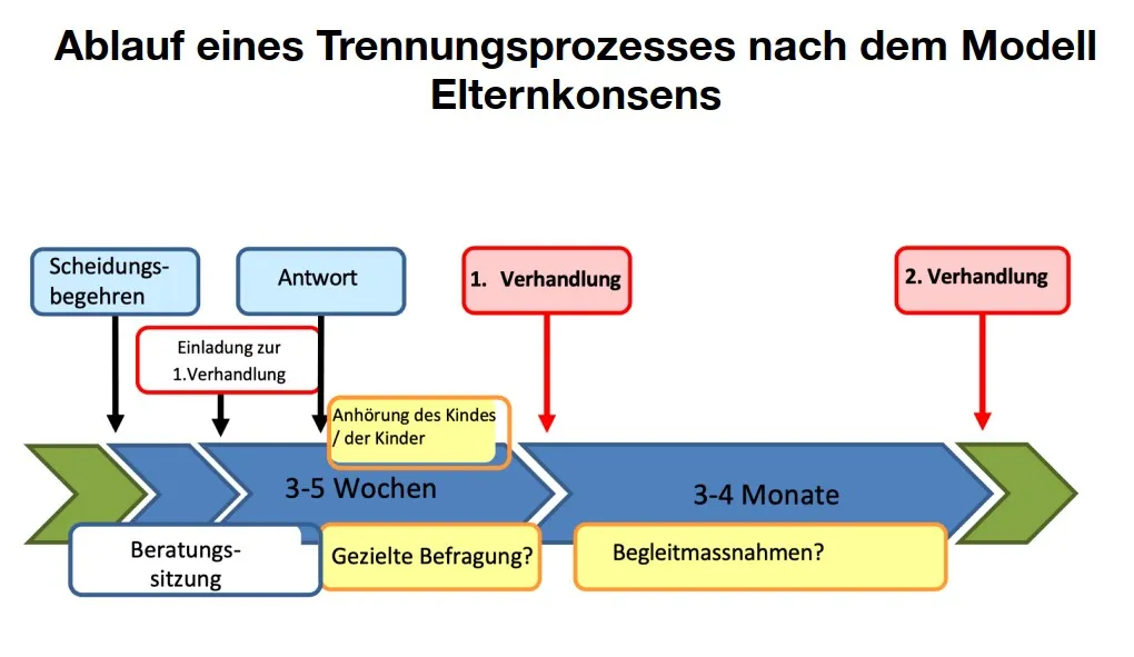 Elternkonsens-Modell - Wichtigste Schritte