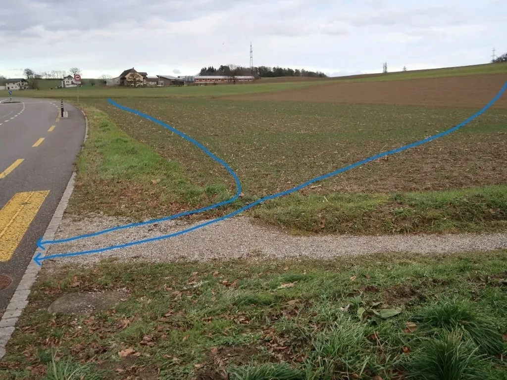 Ruissellement vers route