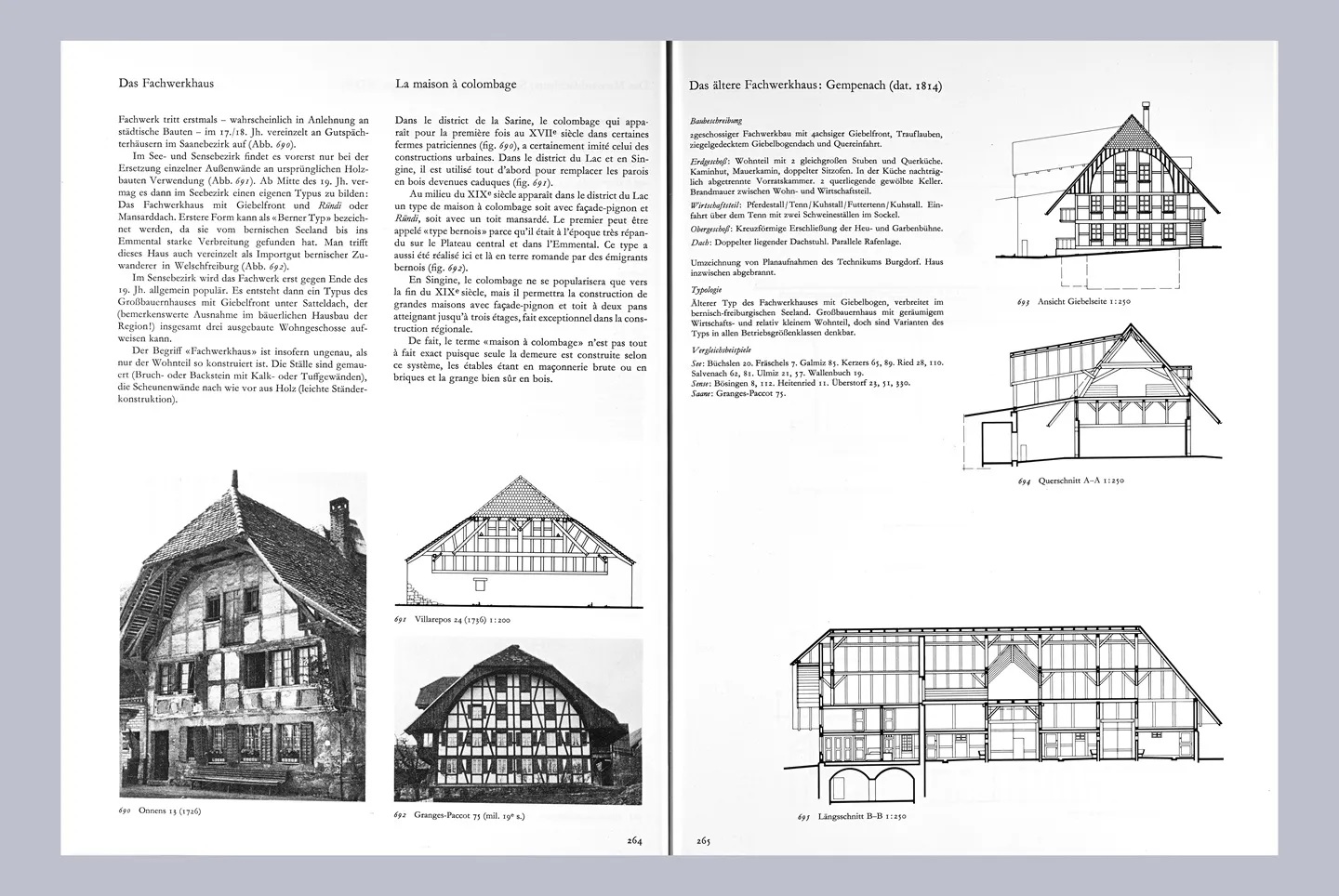 Die Bauernhäuser des Kantons Freiburg I