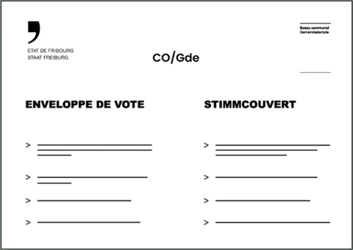 Stimmcouvert CO/Gde