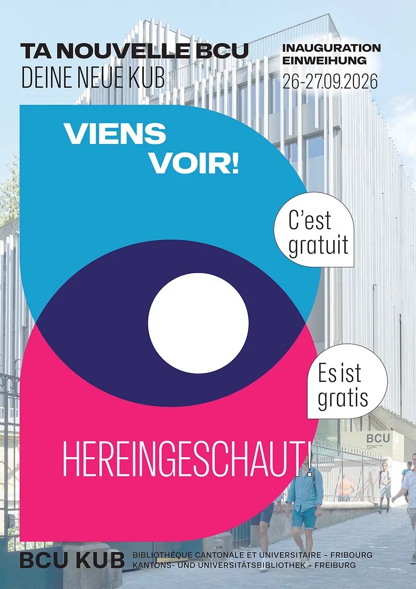 Affiche de l'ouverture de la nouvelle BCU