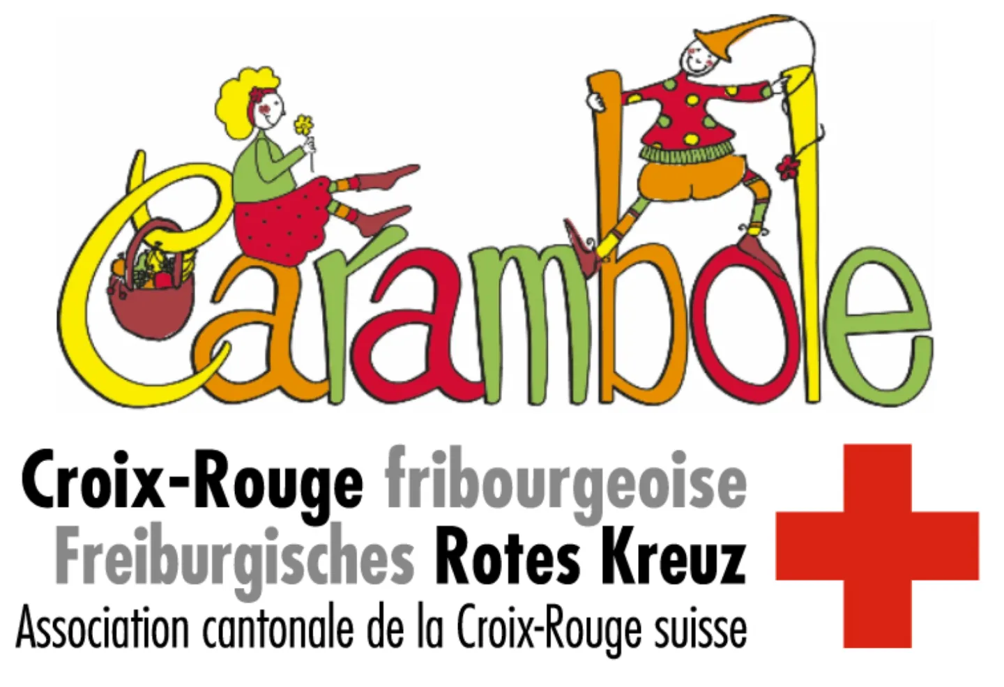 Logo Croix-Rouge fribourgeoise et Carambole