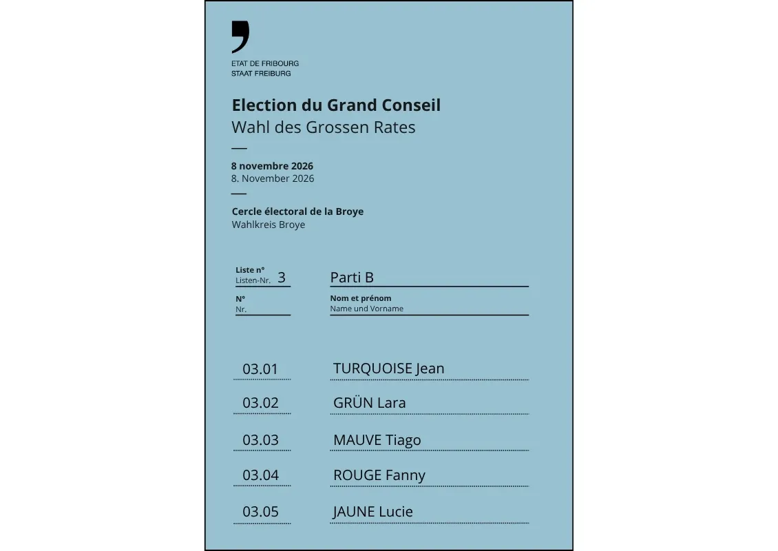 Liste compacte