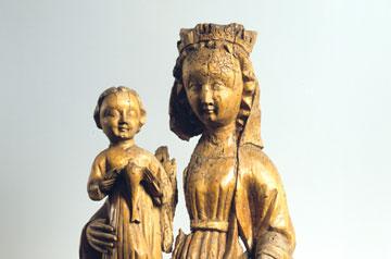Vierge à l'Enfant de Belfaux, 1375/1400, Inconnu Bois de tilleul