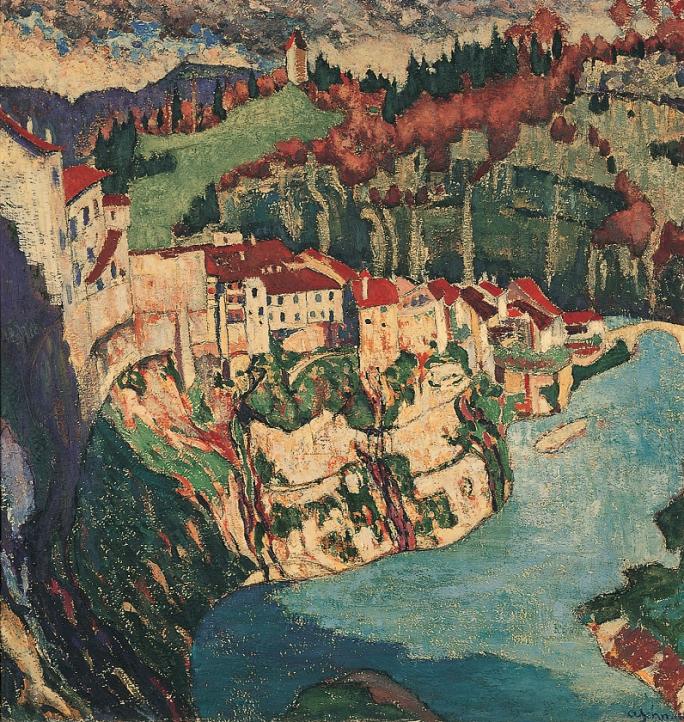 Anton Schmidt, Fribourg, la Ville Basse, vers 1917