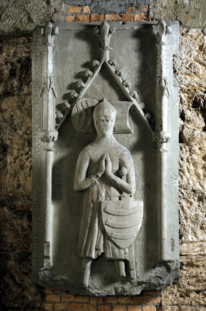 Inconnu, Dalle funéraire de Jean Düdingen, 1330/1335