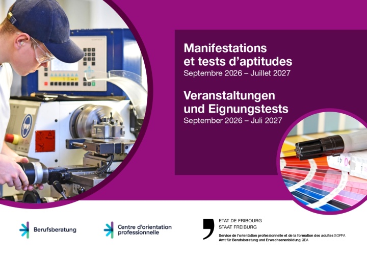 Brochure "Manifestations et tests d'aptitudes"