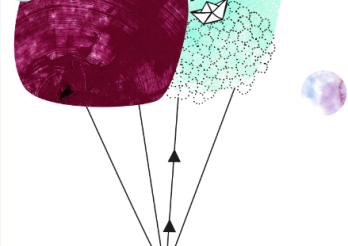 Dessin petite fille avec ballons