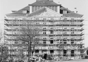 Transformation du Lycée (1829-1838), sur le site du collège Saint-Michel à Fribourg, 1947-1952