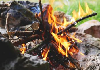 Brand im Wald : Vorsicht