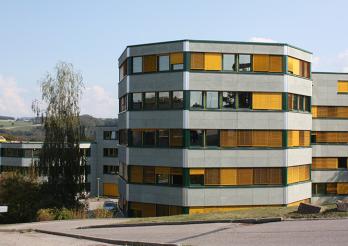 Le bâtiment du SPoMi à Granges-Paccot
