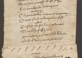 Fragment d'un manuscrit d'une farce aux AEF