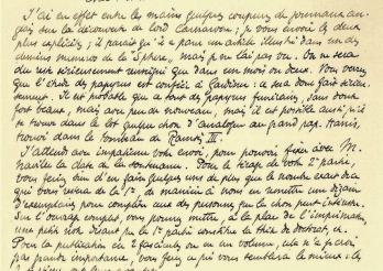 Lettre du professeur Gustave Jéquier à l’égyptologue Eugène Dévaud, 1923. BCU, LC 4, Ba-86. Bibliothèque cantonale et universitaire Fribourg 