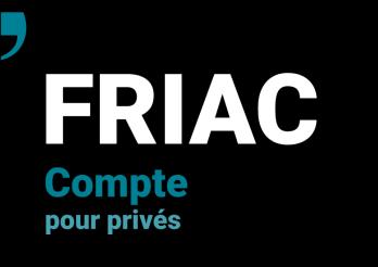 Le logo de FRIAC pour le compte pour privés