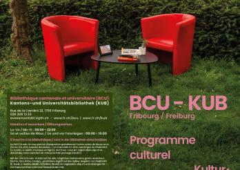 BCU - Fribourg - Programme d'événements, printemps/été 2022