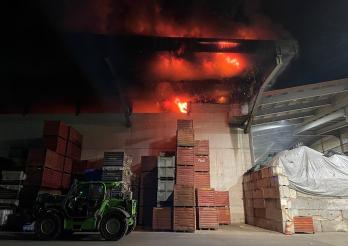 Brandausbruch in einer Recycling-Anlage in Cressier/FR