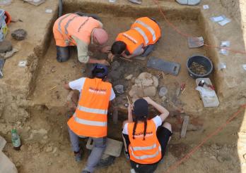 Neuentdeckte Spuren aus der Bronzezeit in Delley