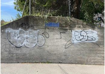 Tags et graffitis à Romont