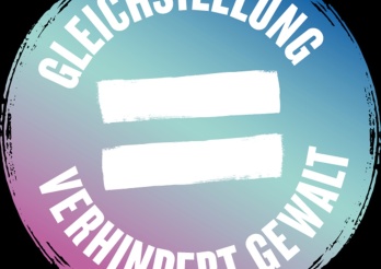 Gewalt verhindert Gewalt -Logo der nationalen Kampagne des Eidgenössisches Büro für die Gleichstellung von Frau und Mann