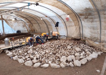 Archäologische Ausgrabungen in Grandvillard