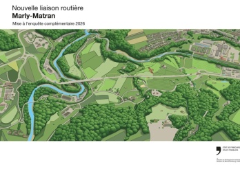 Le projet de la route de liaison Marly-Matran complété et adapté