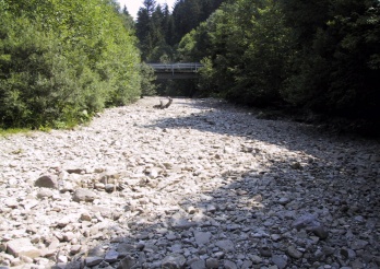 Die Trême trocknete im Sommer 2023 aus