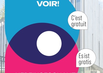 Affiche de l'ouverture de la nouvelle BCU