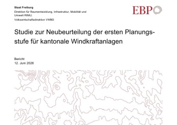 Étude sur la réévaluation de la première étape de planification des installations éoliennes cantonales