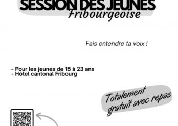 Affiche session des jeunes fribourg 2026