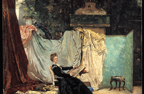 Clairin Victor, Marcello dans son atelier, 1871
