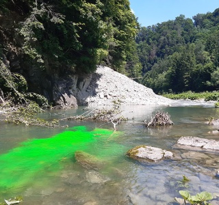 Abflussmessung mittels Fluorescein