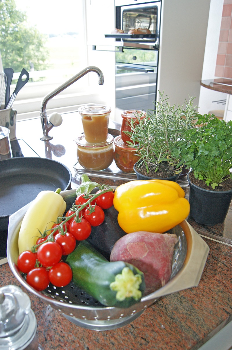 Veredelung von Produkten aus dem Hausgarten