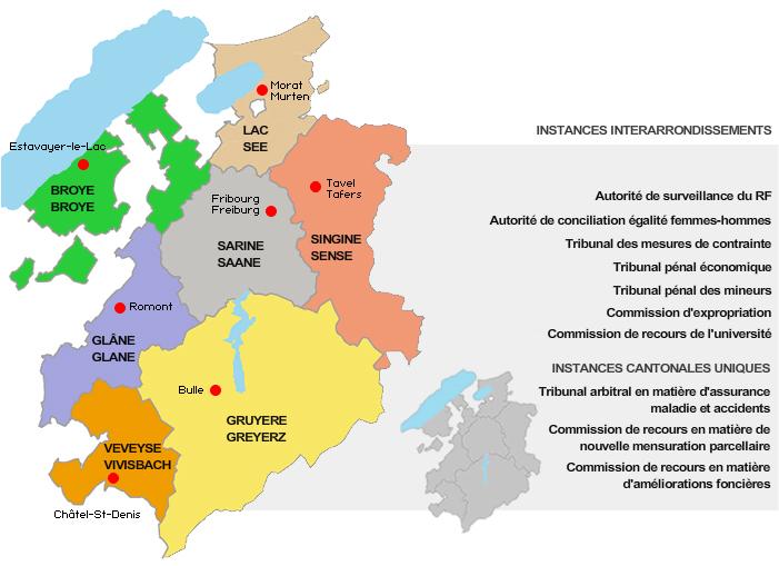 Compétences territoriales - Örtliche Zuständigkeiten