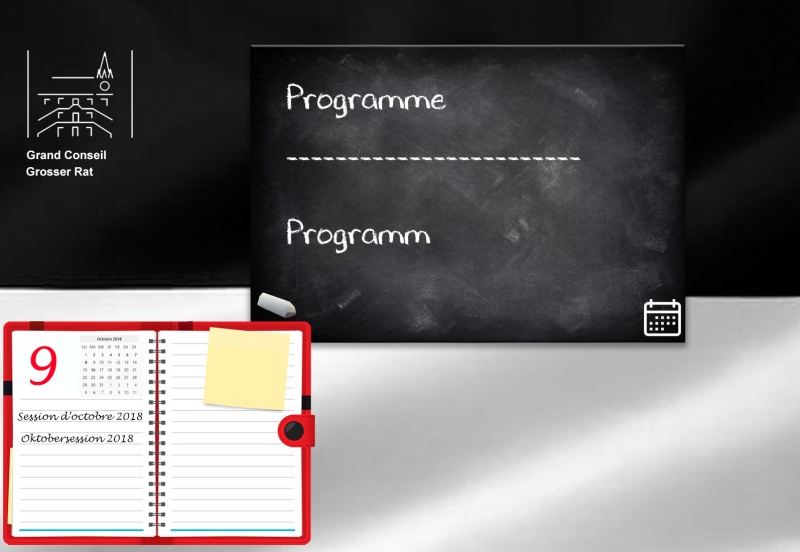 Programme de la Session d'octobre 2018 du Grand Conseil