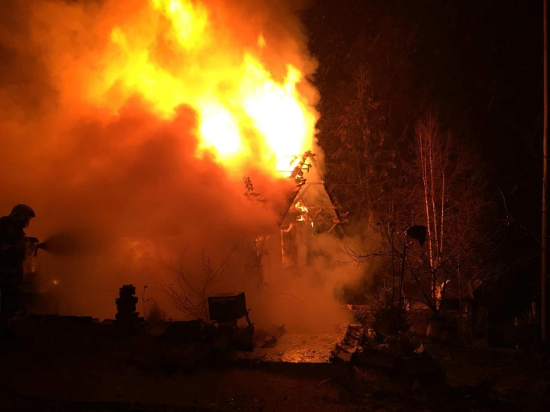 Brand eines Hauses in Plasselb