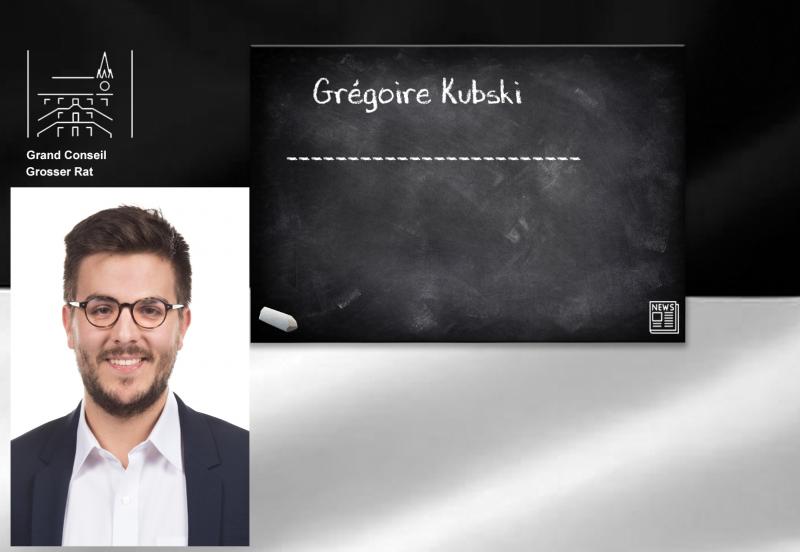 Vereidigung des neuen Grossräters Grégoire Kubski