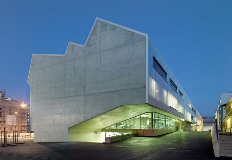 Le bâtiment de l'Ecole des Métiers à Fribourg